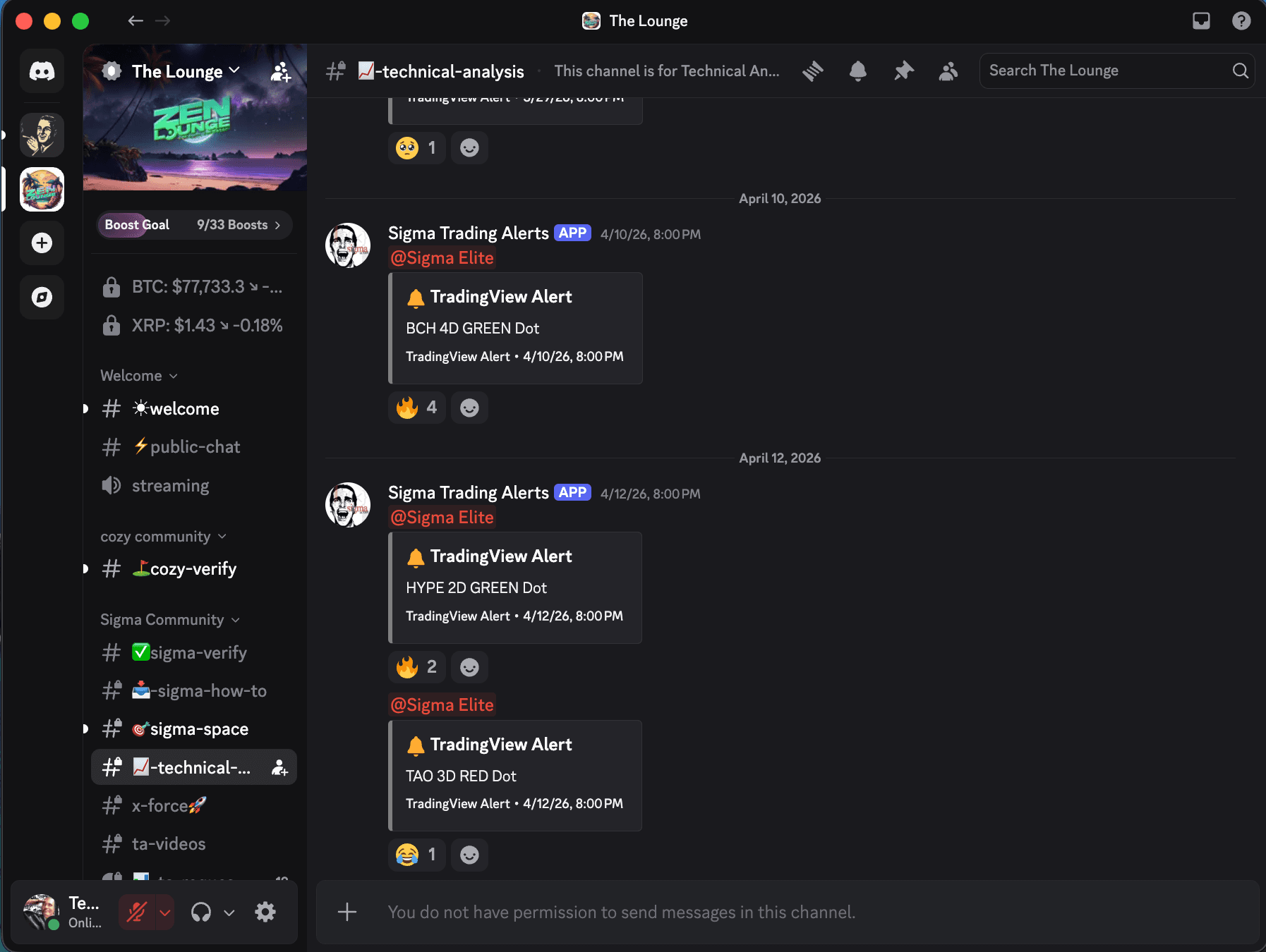 Token gated discord