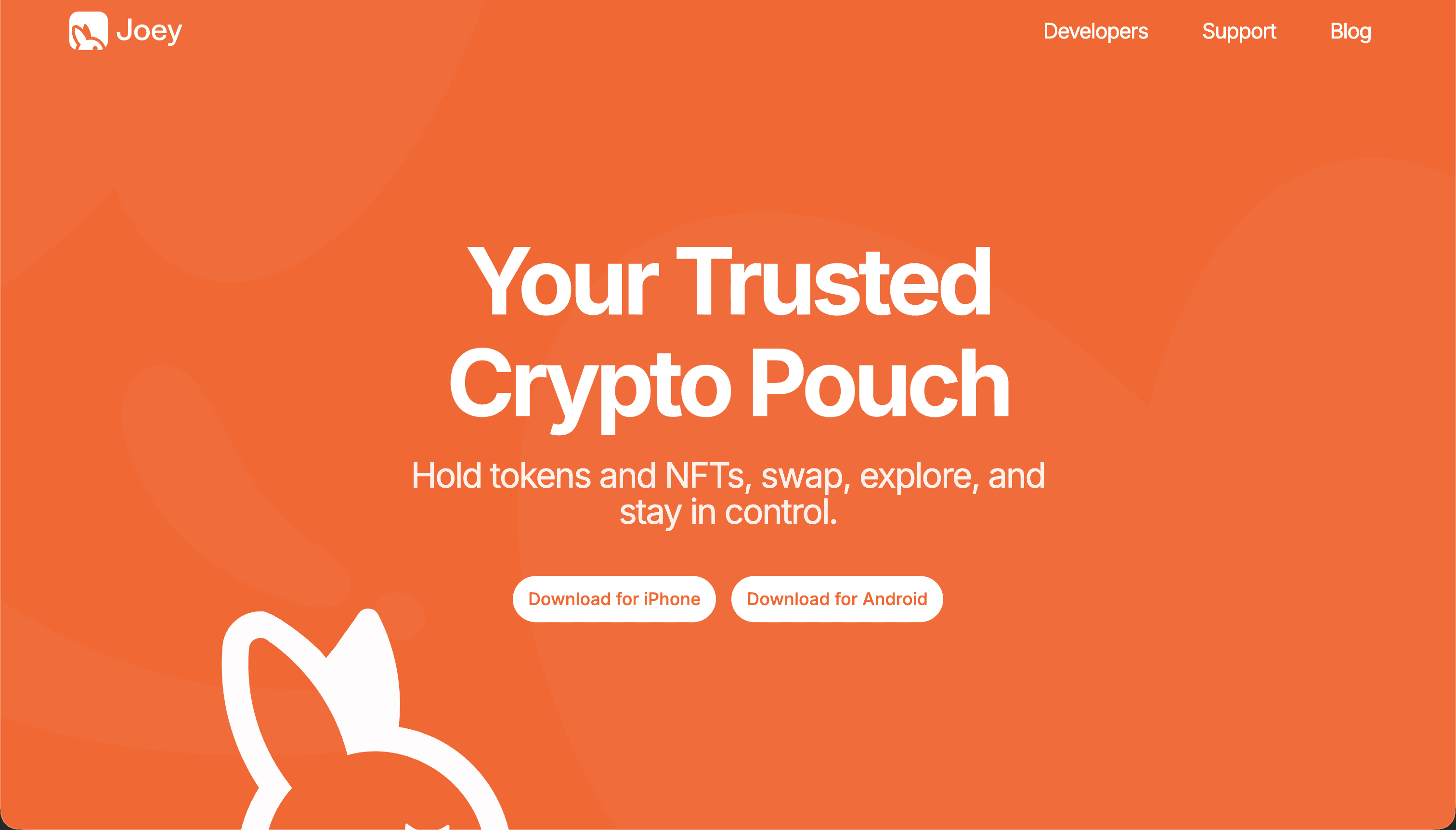 Joey wallet onboarding preview